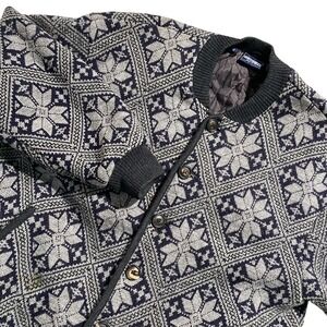 VTG Geiger Austria GrampCore‎ Bomber Quilted insulated Coat Jacket Mens 52 Rare!